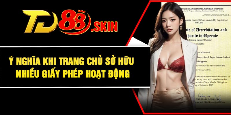 Ý nghĩa khi trang chủ sở hữu nhiều giấy phép hoạt động